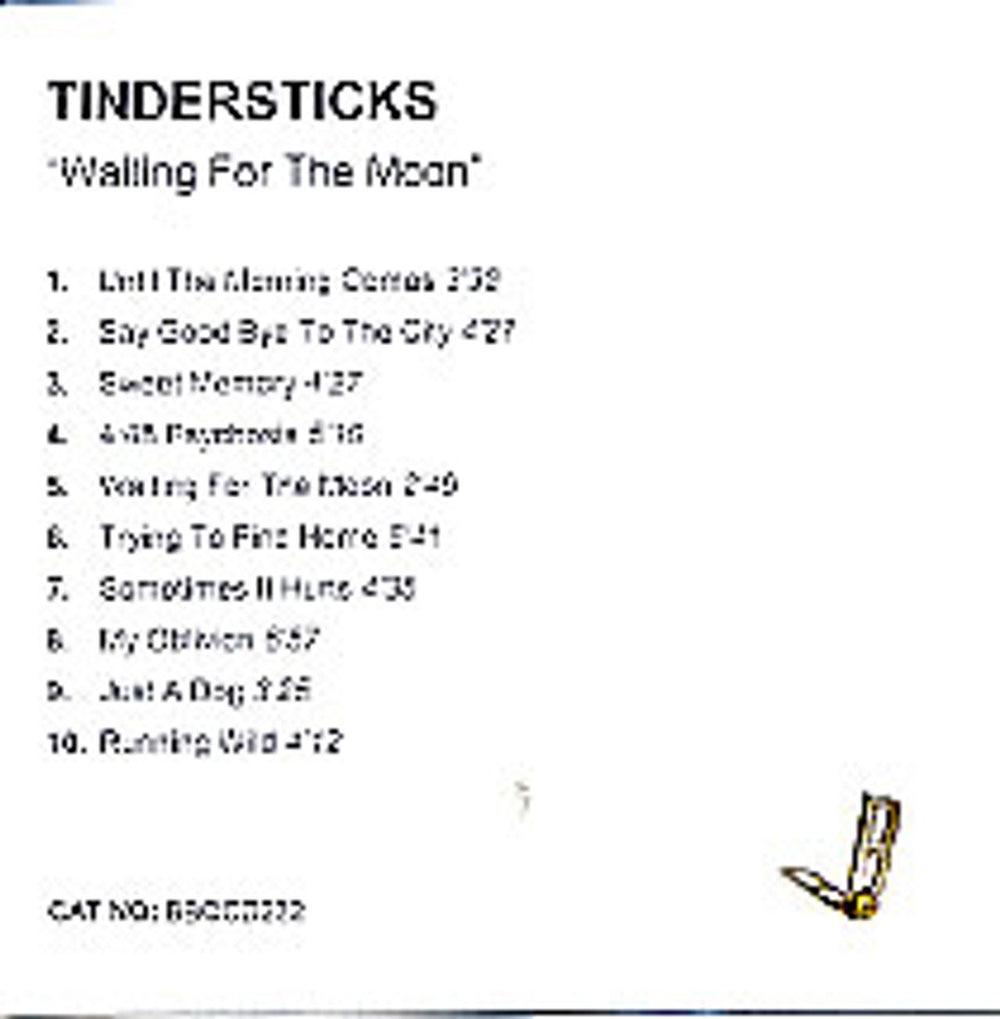 Tindersticks Waiting For The Moon UK Promo CD-R acetate CDR ACETATE