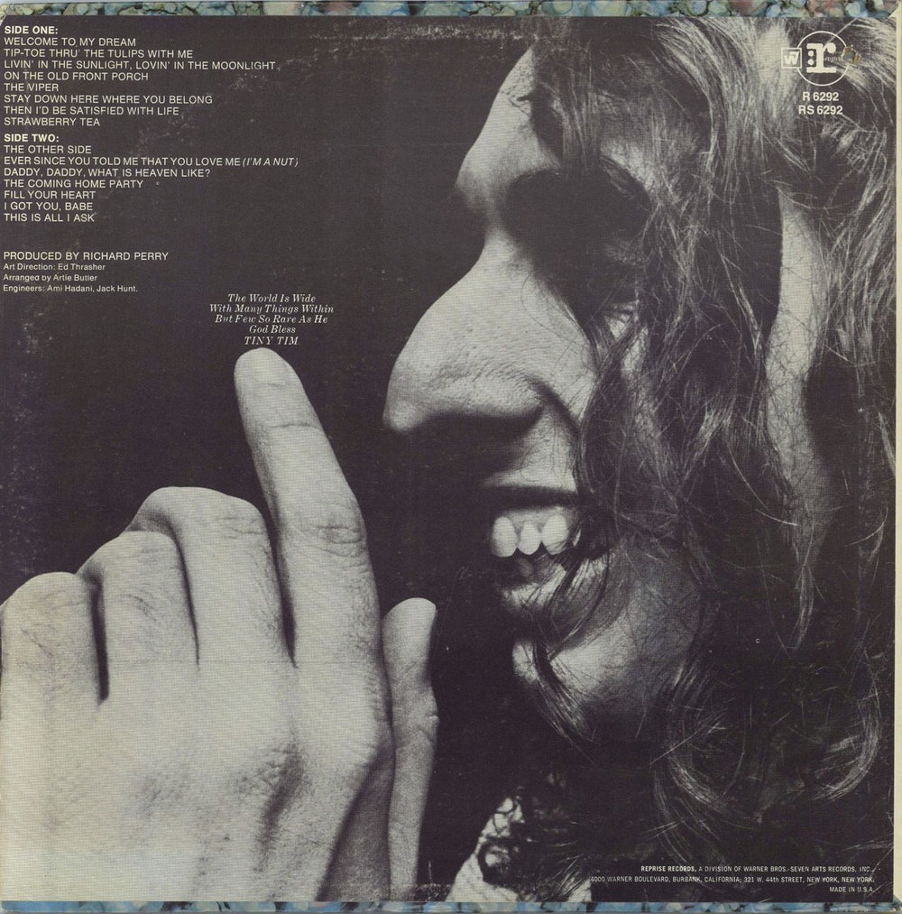 Tiny Tim God Bless Tiny Tim UK vinyl LP album (LP record)