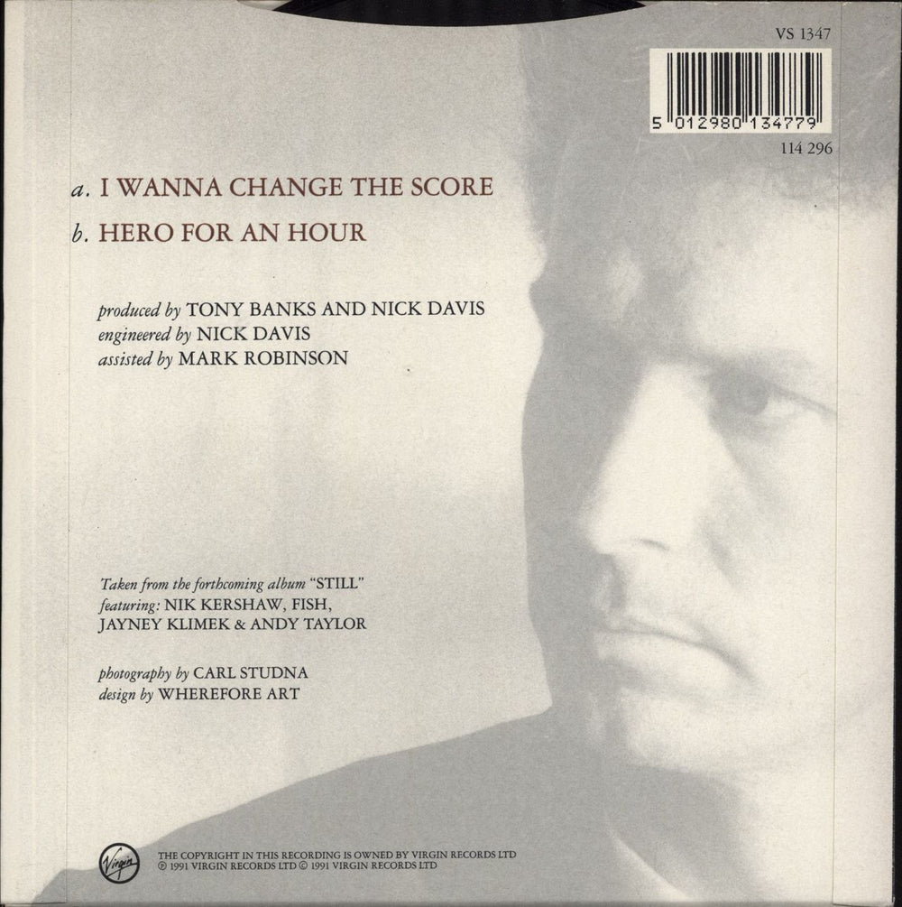 Tony Banks I Wanna Change The Score UK 7" vinyl single (7 inch record / 45) 5012980134779