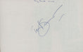 Tony Bennett Page From An Autograph Book UK memorabilia AUTOGRAPH