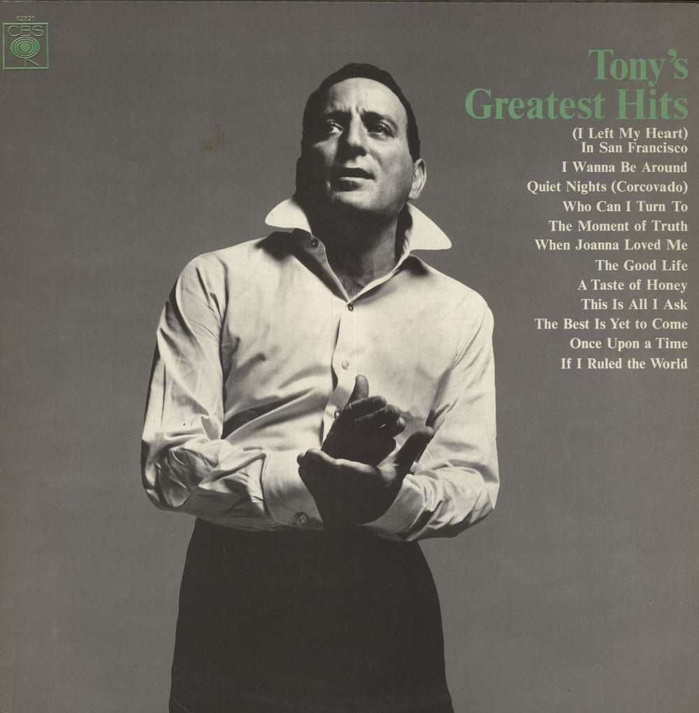 Tony Bennett Tony's Greatest Hits - Laminated Sleeve UK vinyl LP album (LP record) 62821