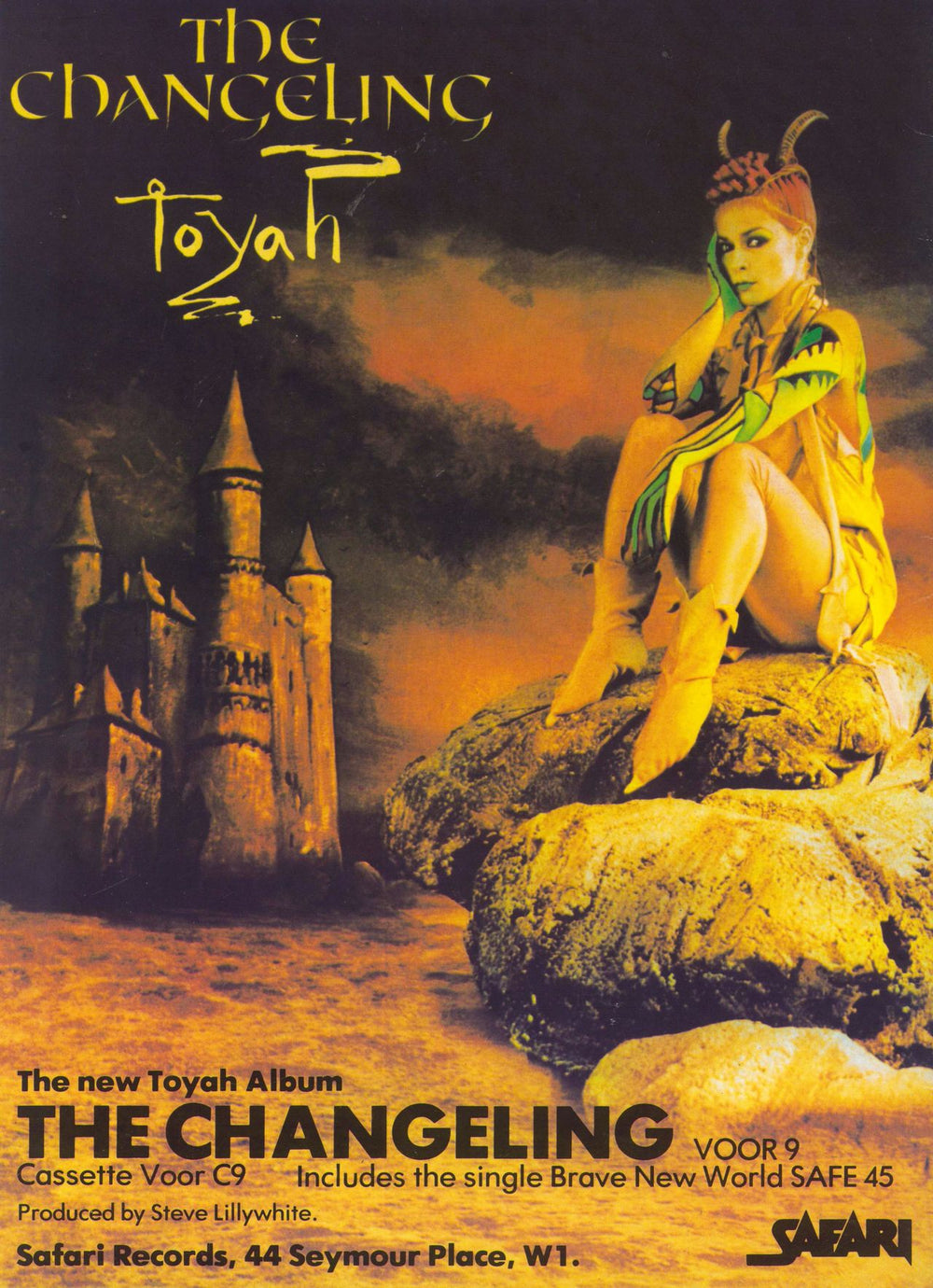 Toyah The Changeling Tour 1982 + Ticket Stub UK tour programme