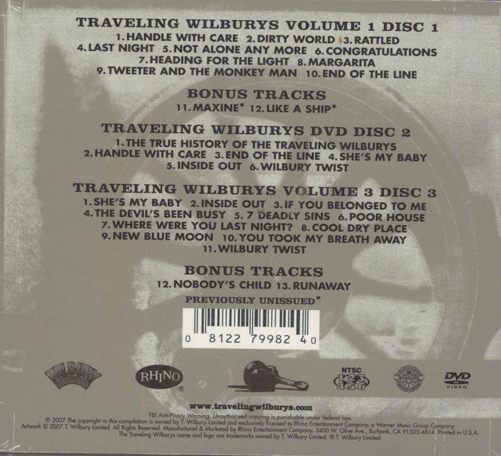 Traveling Wilburys The Traveling Wilburys Collection - Sealed US 3-disc CD/DVD Set 081227998240