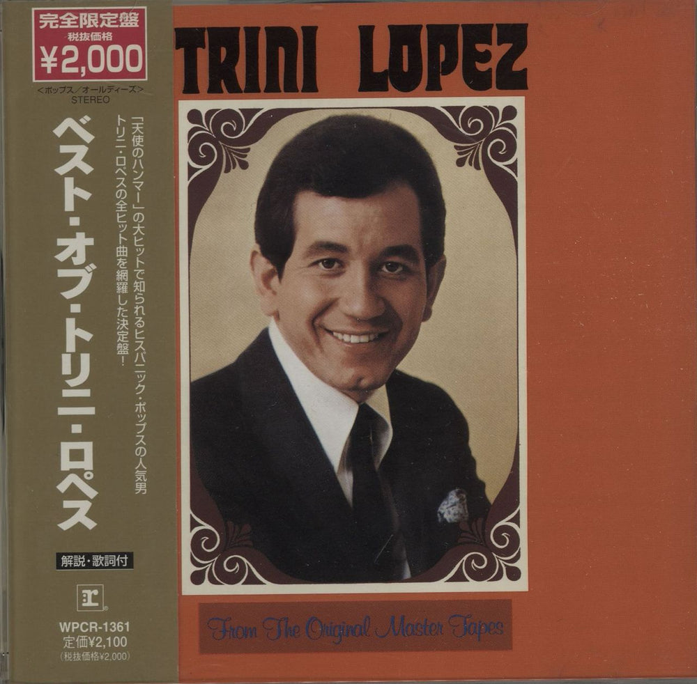Trini Lopez From The Original Master Tapes + Obi Japanese CD album (CDLP) WPCR-1361