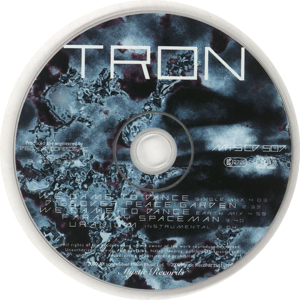 Tron feat Midge Ure We Came To Dance UK CD single (CD5 / 5") TMUC5WE164085