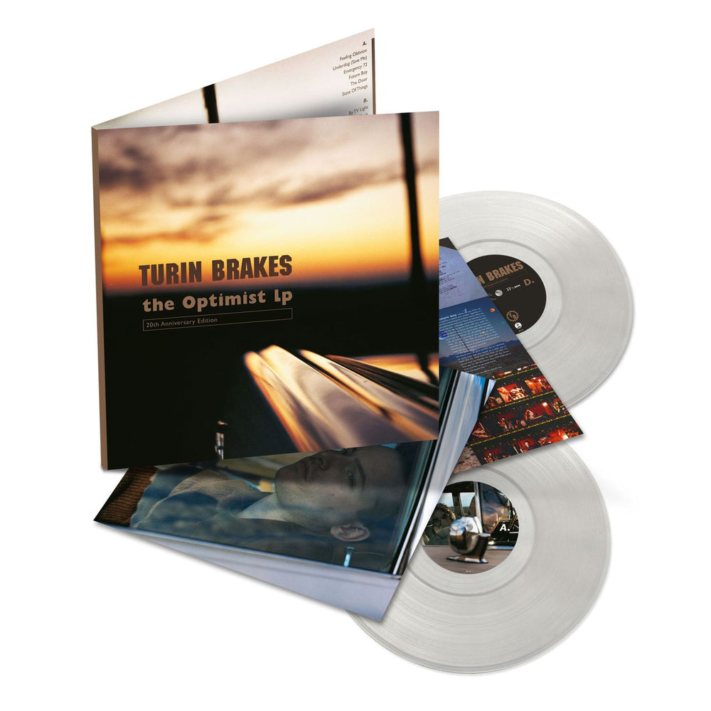 Turin Brakes The Optimist LP - Clear Vinyl + Signed Print - Sealed UK 2-LP vinyl record set (Double LP Album) TKE2LTH774744