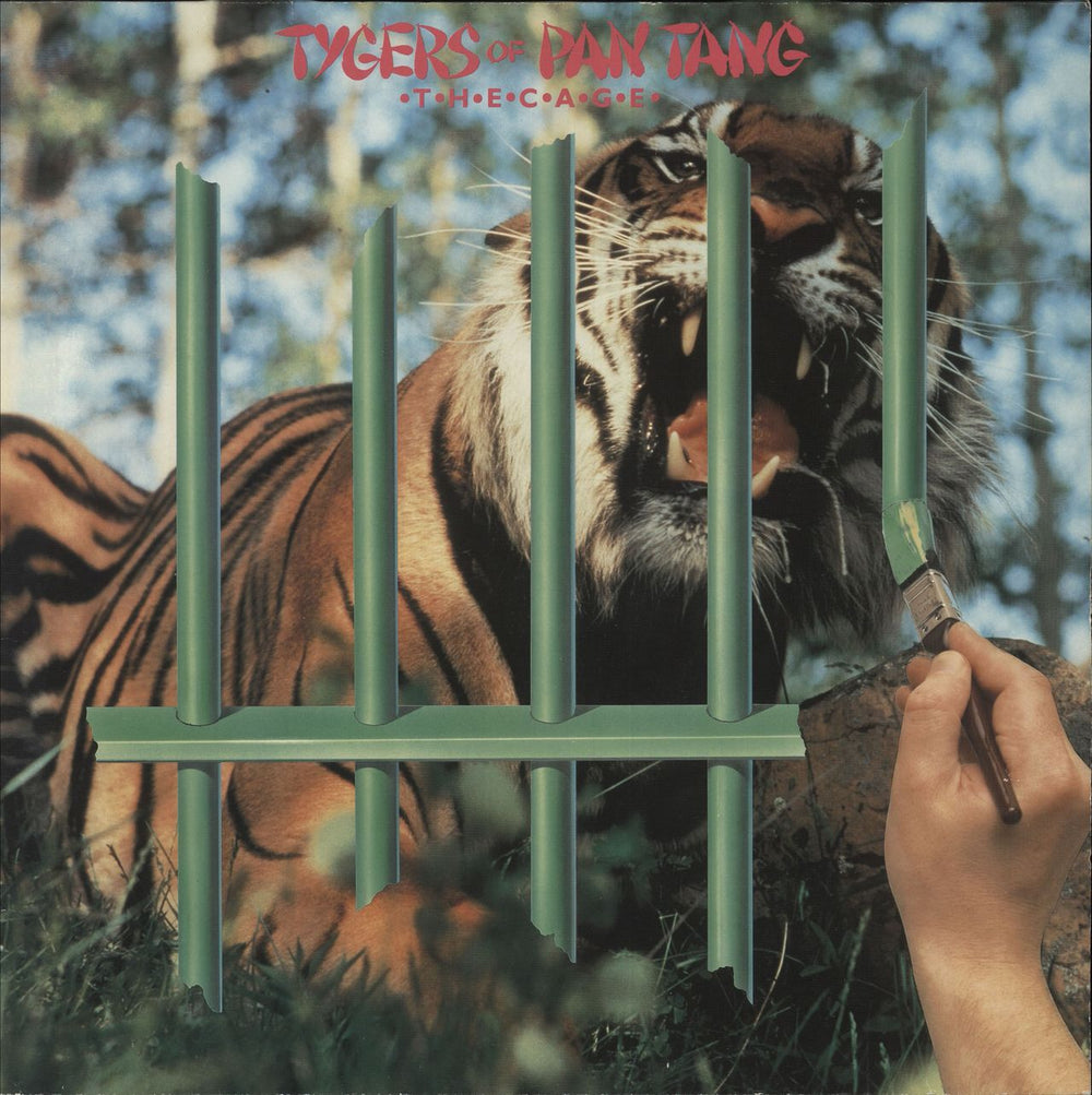 Tygers Of Pan Tang The Cage German vinyl LP album (LP record) 204962