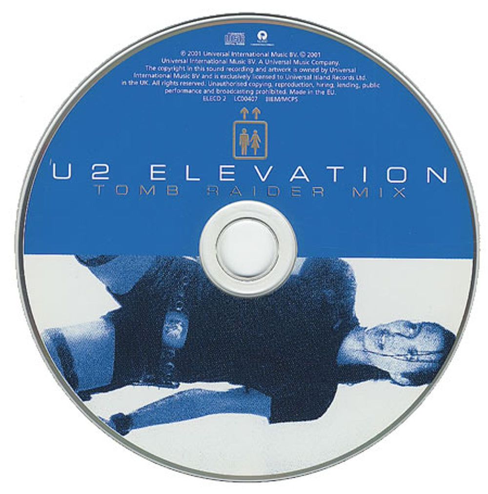 U2 Elevation - Lara Croft Tomb Raider Sleeve UK Promo CD single (CD5 / 5") U-2C5EL201870