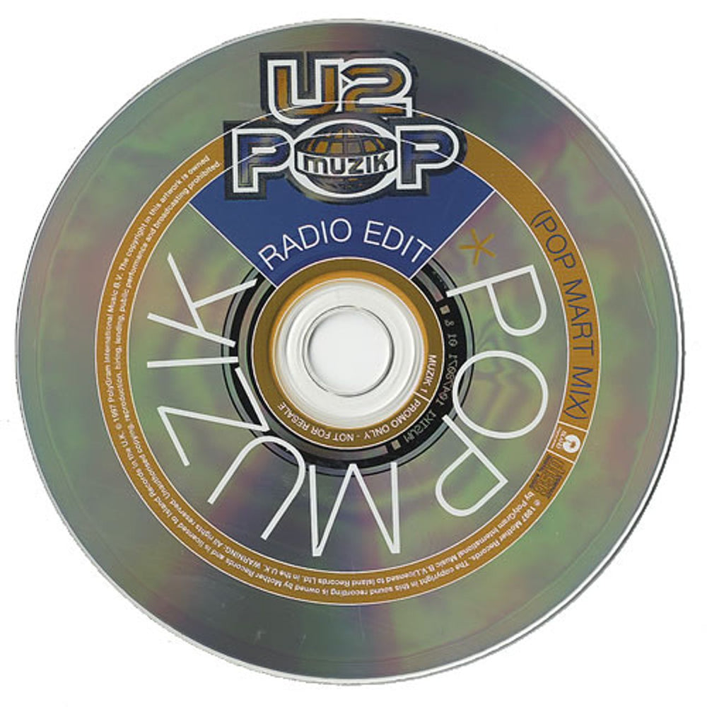 U2 Pop Muzik UK Promo CD single (CD5 / 5") U-2C5PO91538