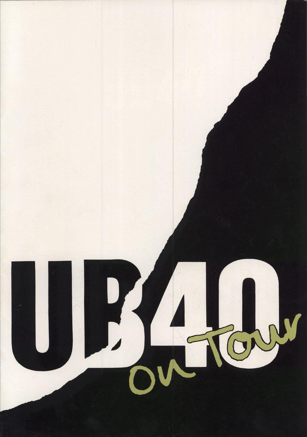 UB40 On Tour - Autographed UK tour programme TOUR PROGRAMME