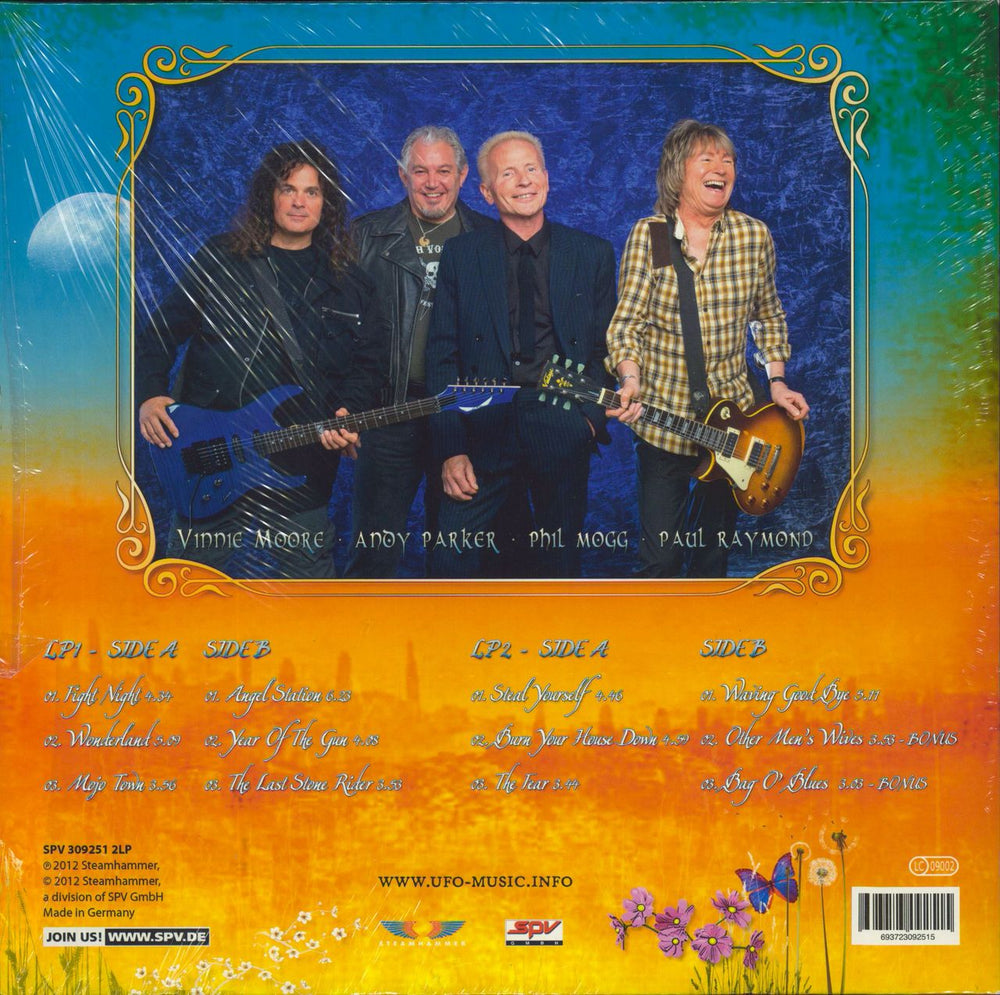 UFO Seven Deadly - Orange Vinyl + Shrink UK 2-LP vinyl record set (Double LP Album) 693723092515