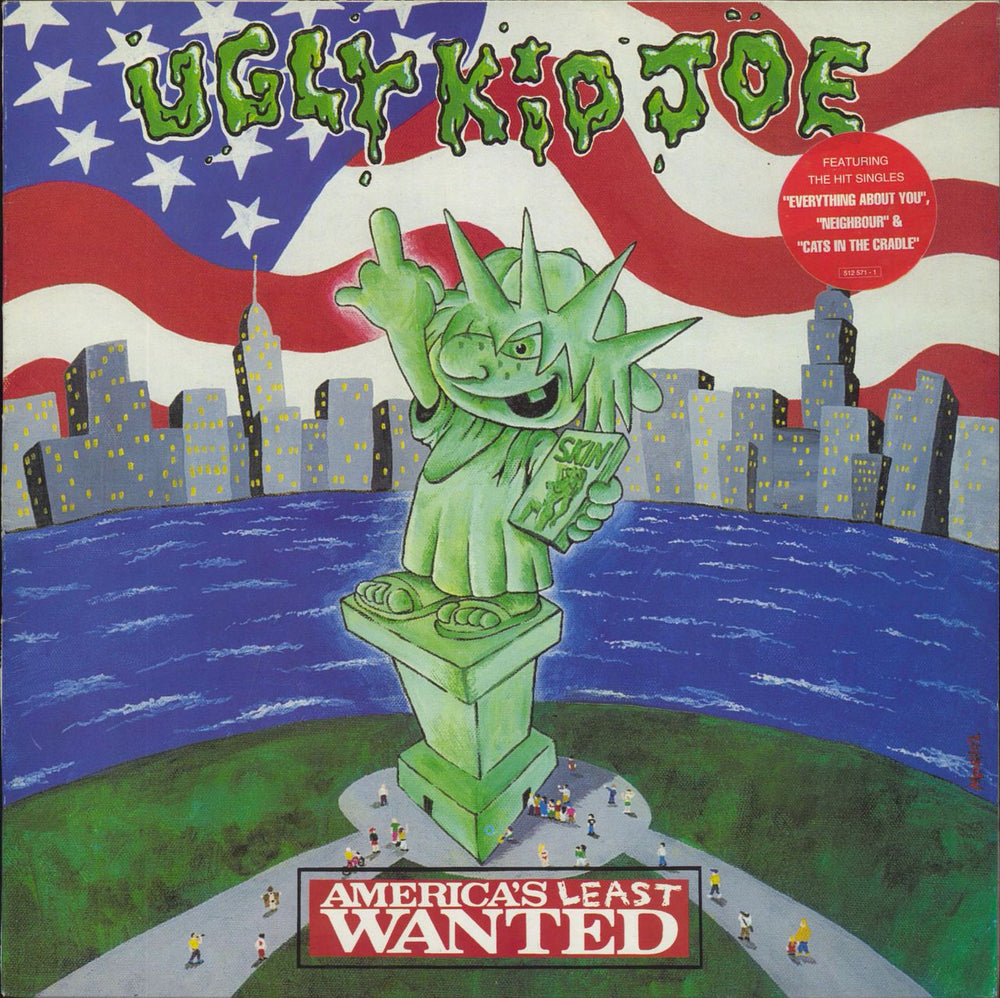 Ugly Kid Joe America's Least Wanted - Hype Stickered UK vinyl LP album (LP record) 512571-1