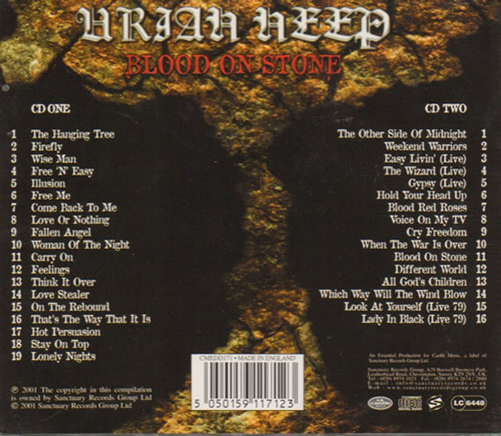 Uriah Heep Blood On Stone - Anthology Vol. 2 UK 2 CD album set (Double CD) CMEDD171