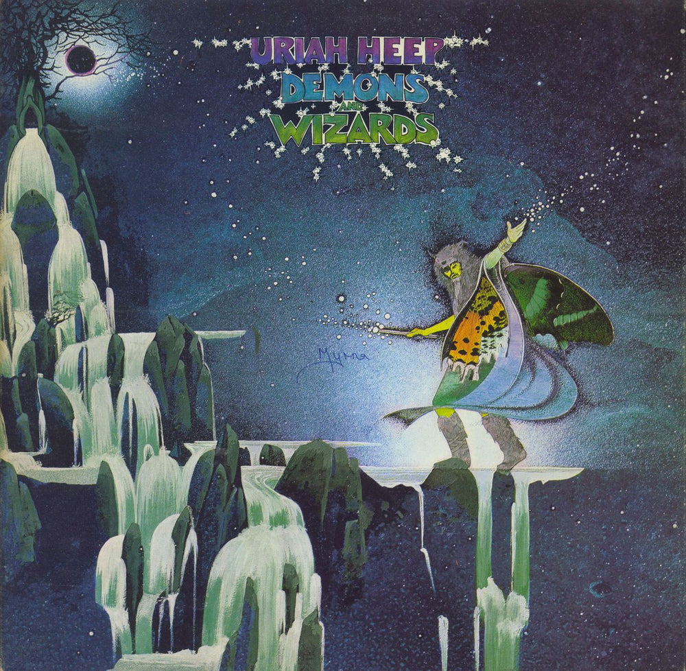 Uriah Heep Demons And Wizards - 1st + Inner - WOS UK vinyl LP album (LP record) ILPS9193