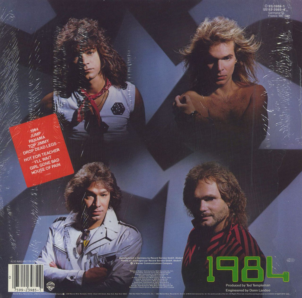 Van Halen MCMLXXXIV - Price Stickered - Open Shrink UK vinyl LP album (LP record) 075992398510