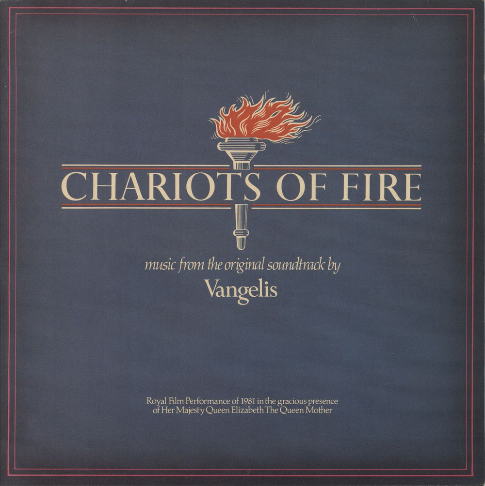 Vangelis Chariots Of Fire - Promo Stickered sleeve UK Promo vinyl LP album (LP record) POLS1026