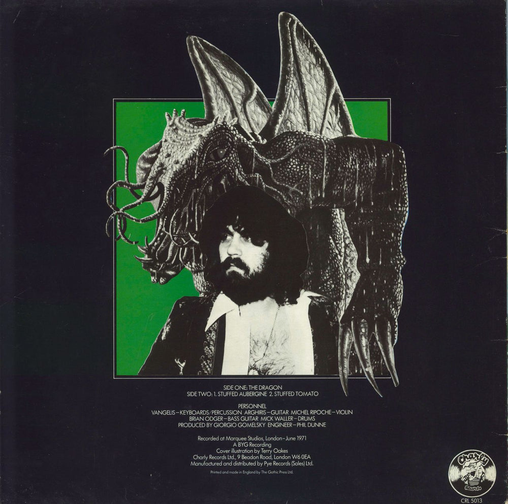 Vangelis The Dragon - EX UK vinyl LP album (LP record)