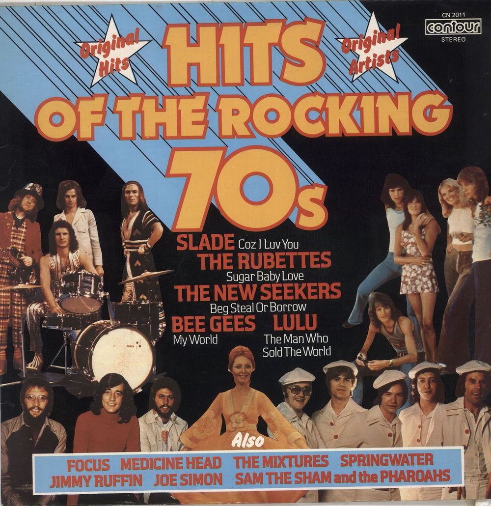 Various-60s & 70s Hits Of The Rocking 70s UK vinyl LP album (LP record) CN2011