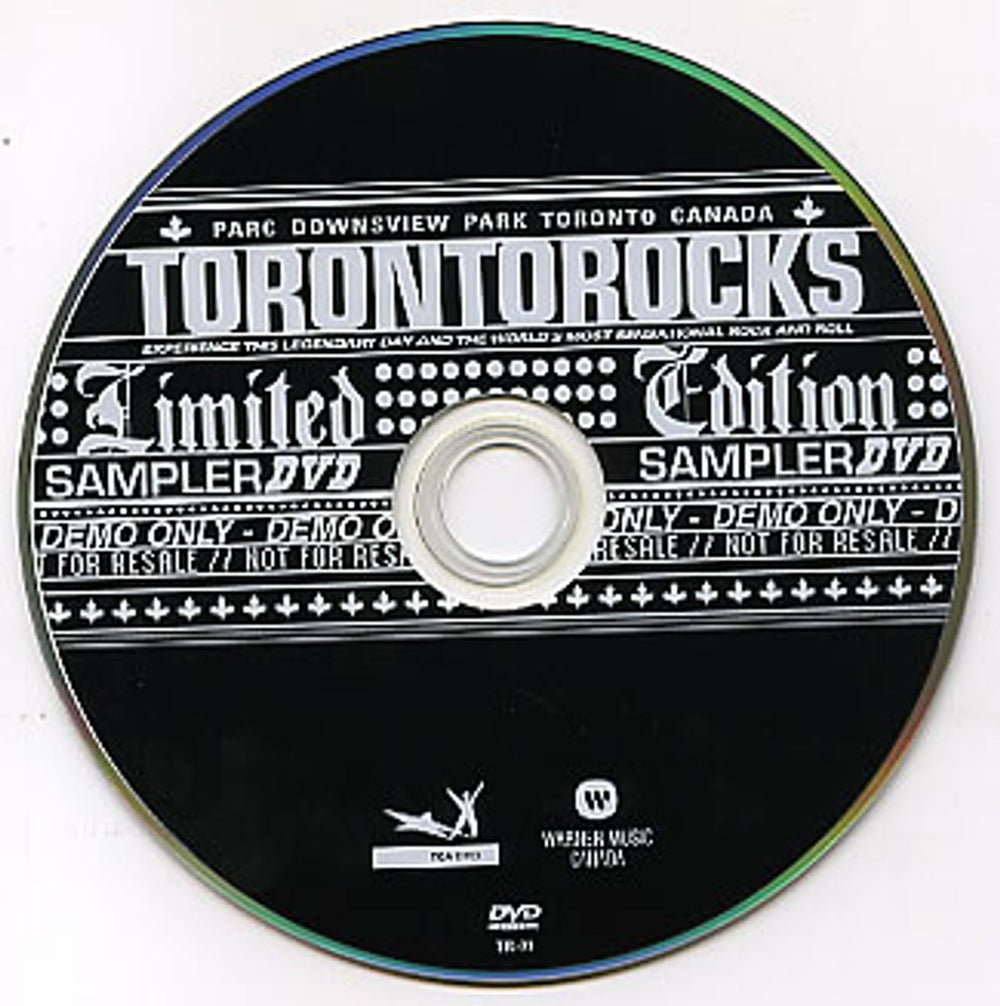 Various-60s & 70s Toronto Rocks Canadian Promo DVD TR-01