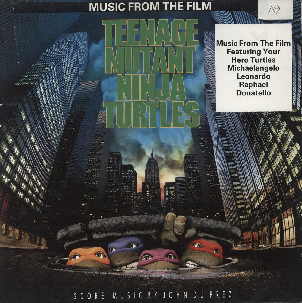 Various Artists Music From The Film Teenage Mutant Ninja Turtles UK vinyl LP album (LP record) SBKLP6