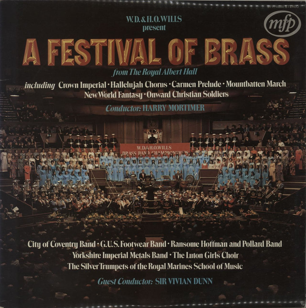 Various-Brass Bands A Festival Of Brass UK vinyl LP album (LP record) MFP50038