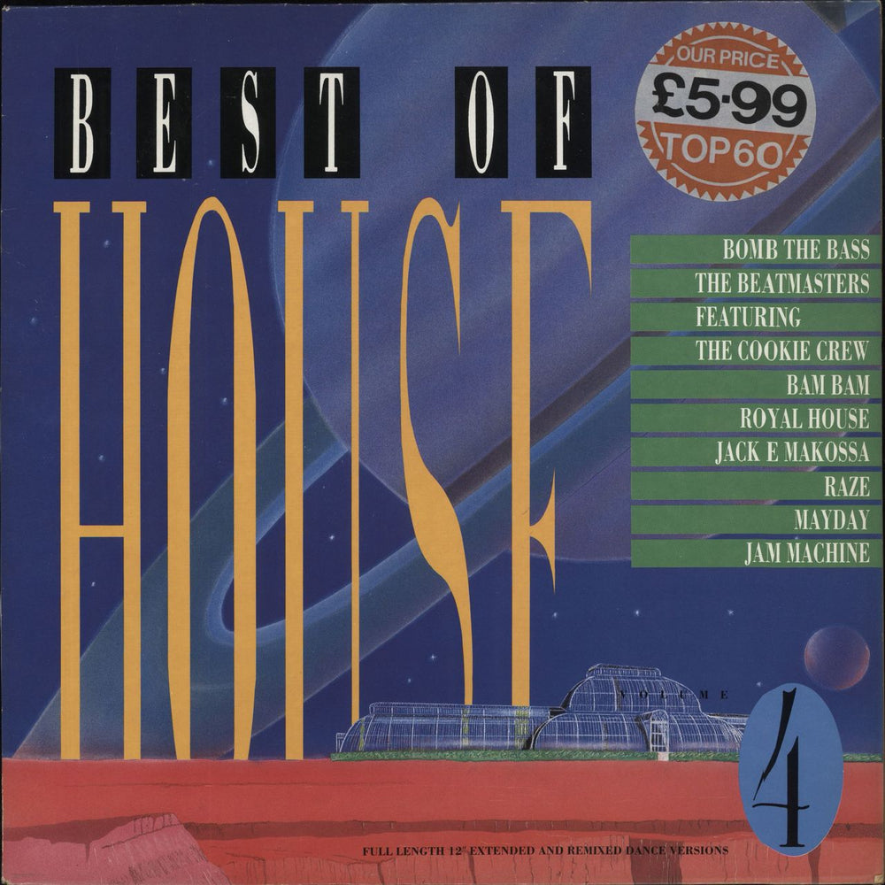 Various-Dance Best Of House Volume 4 UK vinyl LP album (LP record) BEHO4