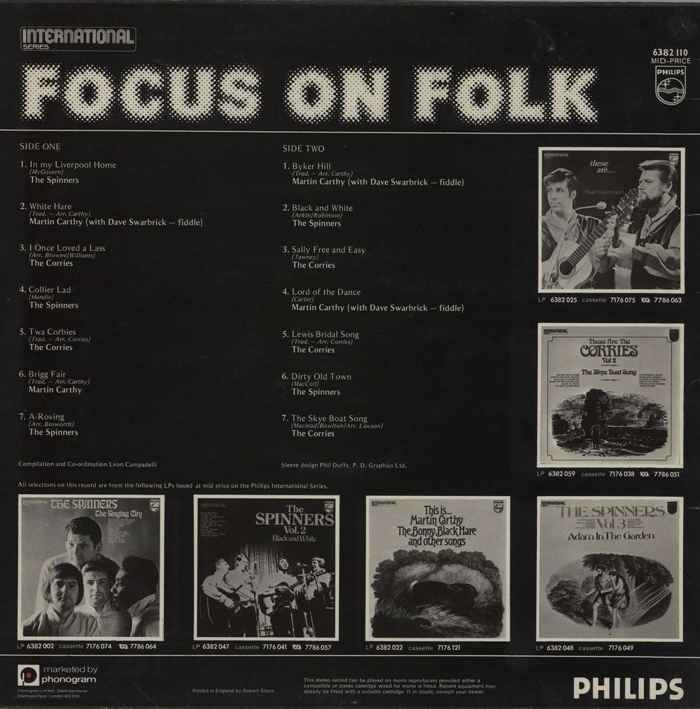 Various-Folk Focus On Folk UK vinyl LP album (LP record)