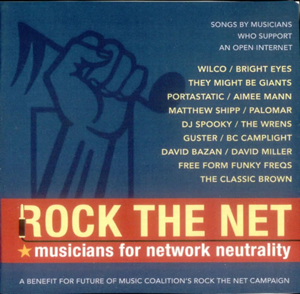 Various-Indie Rock The Net: Musicians For Network Neutrality US Promo CD-R acetate CD-R ACETATE