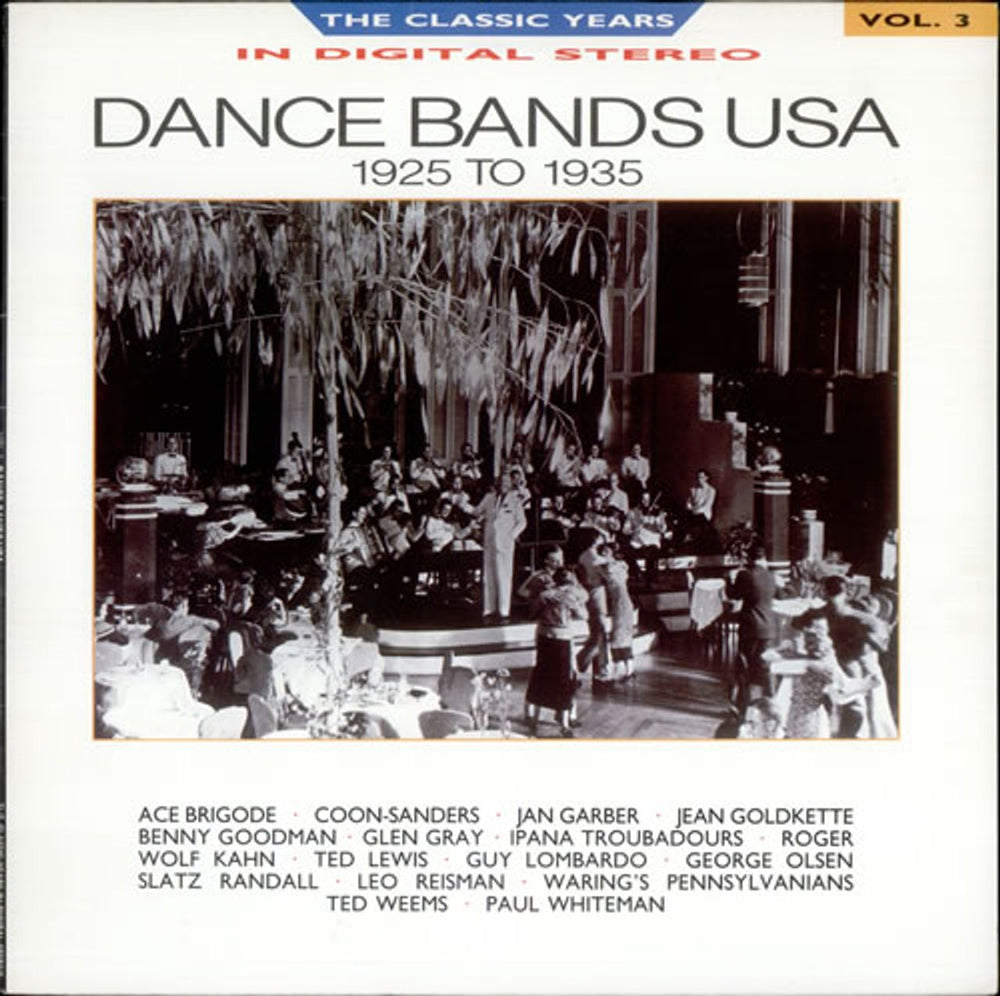 Various-Jazz Dance Bands USA - Vol 3 (1925 To 1935) UK vinyl LP album (LP record) REB650