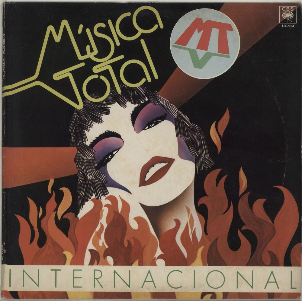 Various-Pop Música Total Internacional Argentinean Promo vinyl LP album (LP record) 120-924