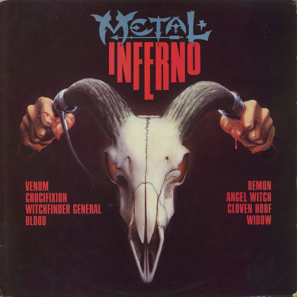 Various-Rock & Metal Metal Inferno UK vinyl LP album (LP record) KKLP103