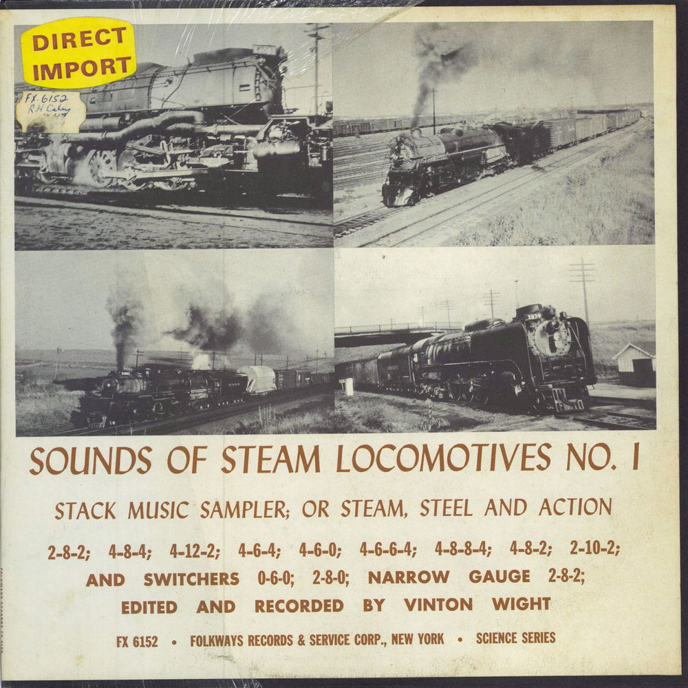 Various-Trains Sounds Of Steam Locomotives No. 1 UK vinyl LP album (LP record) FX6152