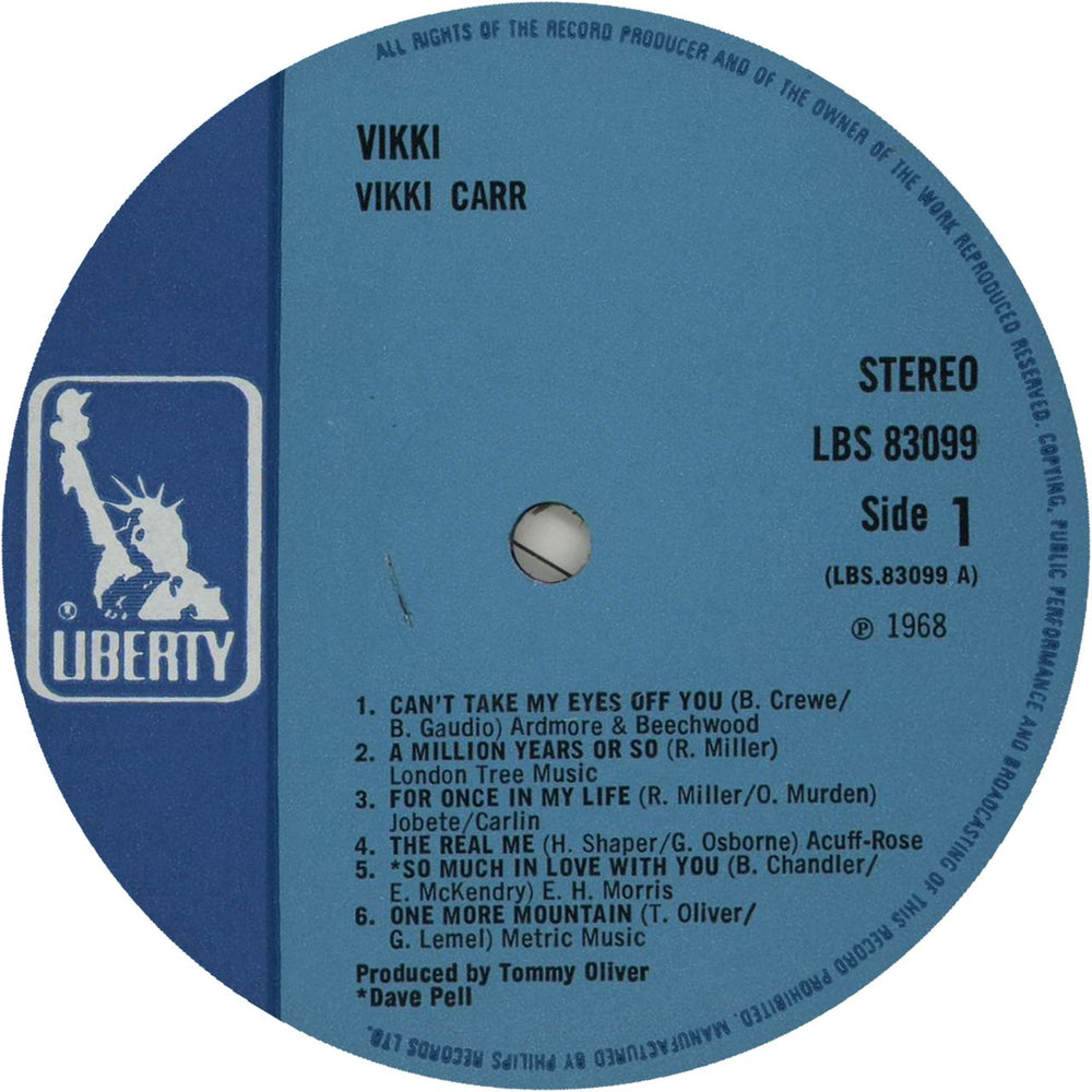 Vikki Carr Vikki! UK vinyl LP album (LP record) VKCLPVI529676