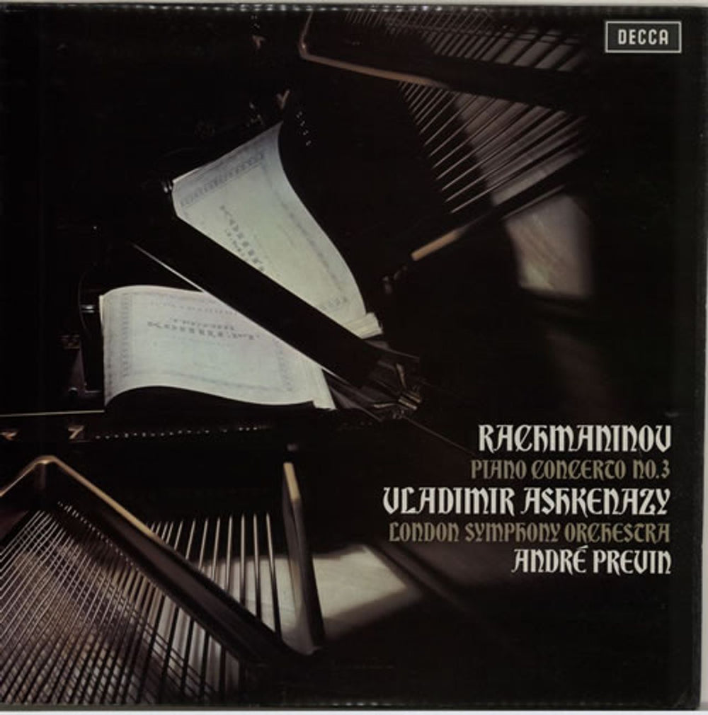 Vladimir Ashkenazy Rachmaninov: Piano Concerto No. 3 UK vinyl LP album (LP record) SXL6555