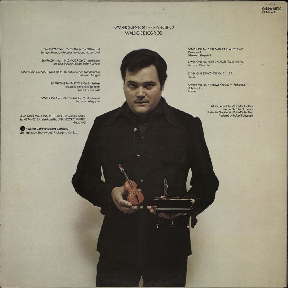 Waldo De Los Rios Symphonies For the Seventies 2 UK vinyl LP album (LP record)