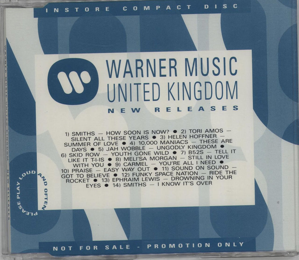 Warner Brothers Warner Music United Kingdom New Releases UK Promo CD album (CDLP) PROMOCD35