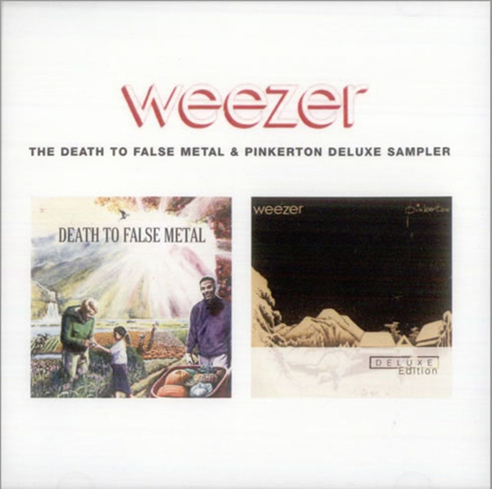 Weezer The Death To False Metal & Pinkerton Deluxe Sampler US Promo CD-R acetate CDR ACETATE