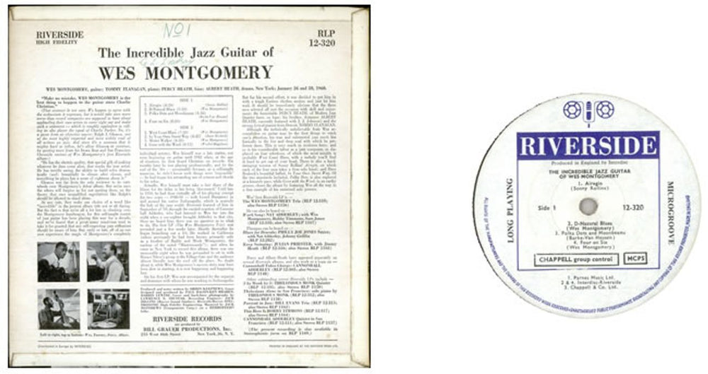 Wes Montgomery The Incredible Jazz Guitar Of Wes Montgomery - 1st UK vinyl LP album (LP record) WMGLPTH470640