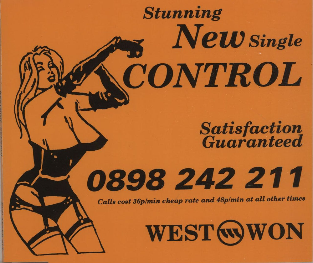Westwon Control + Press Sheet UK CD single (CD5 / 5") CDFAA116