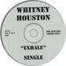 Whitney Houston Exhale UK Promo CD single (CD5 / 5") EXHALE1