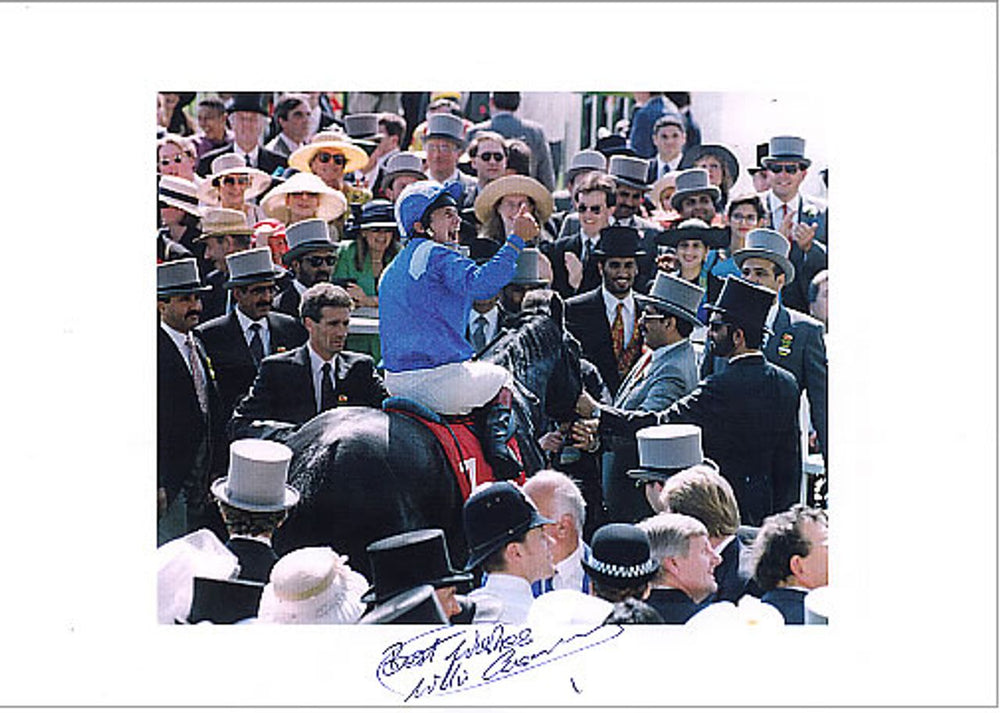 Willie Carson Autographed Photoprint UK memorabilia SIGNED PRINT