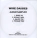 Wire Daisies Wire Daises: Album Sampler UK Promo CD-R acetate CD-R