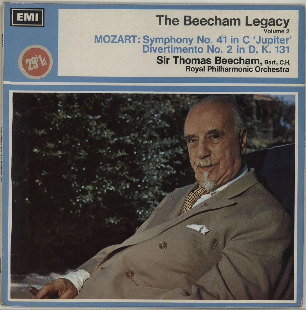 Wolfgang Amadeus Mozart Mozart: Symphony No 41 In C Major, 'Jupiter' / Divertimento No 2 In D Major, K. 131 UK vinyl LP album (LP record) HQM1117