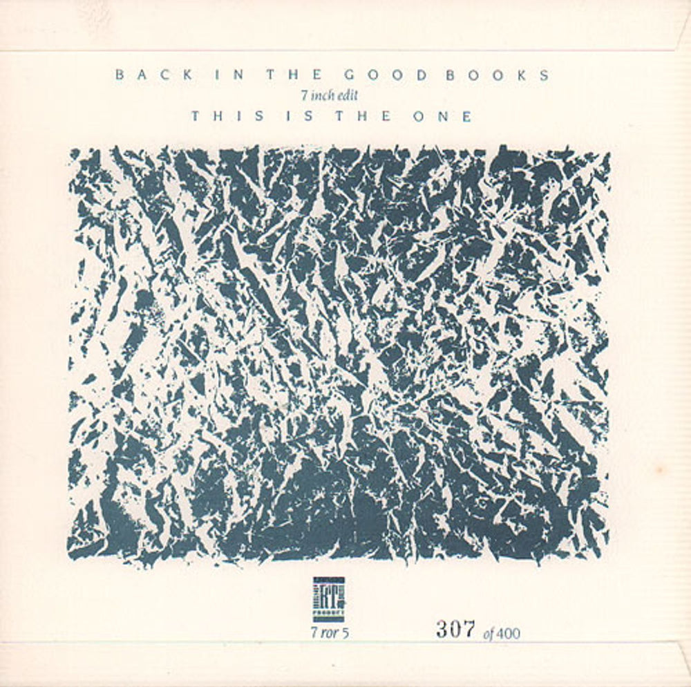 Workforce Back In The Good Books - Numbered P/S UK Promo 7" vinyl single (7 inch record / 45) WAI07BA637007