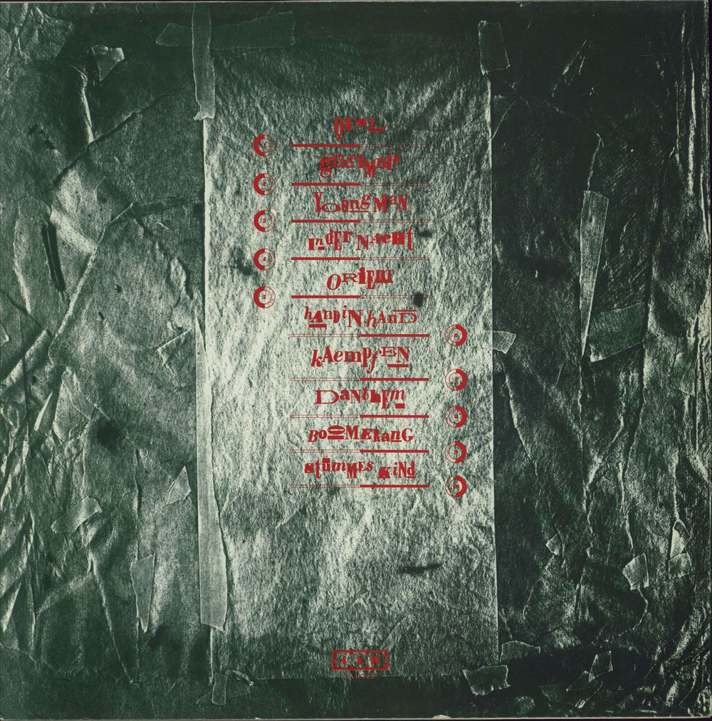 Xmal Deutschland Fetisch UK vinyl LP album (LP record)