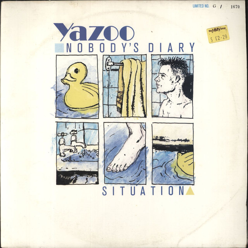 Yazoo Nobody's Diary - Limited number UK 12" vinyl single (12 inch record / Maxi-single) YAZ003