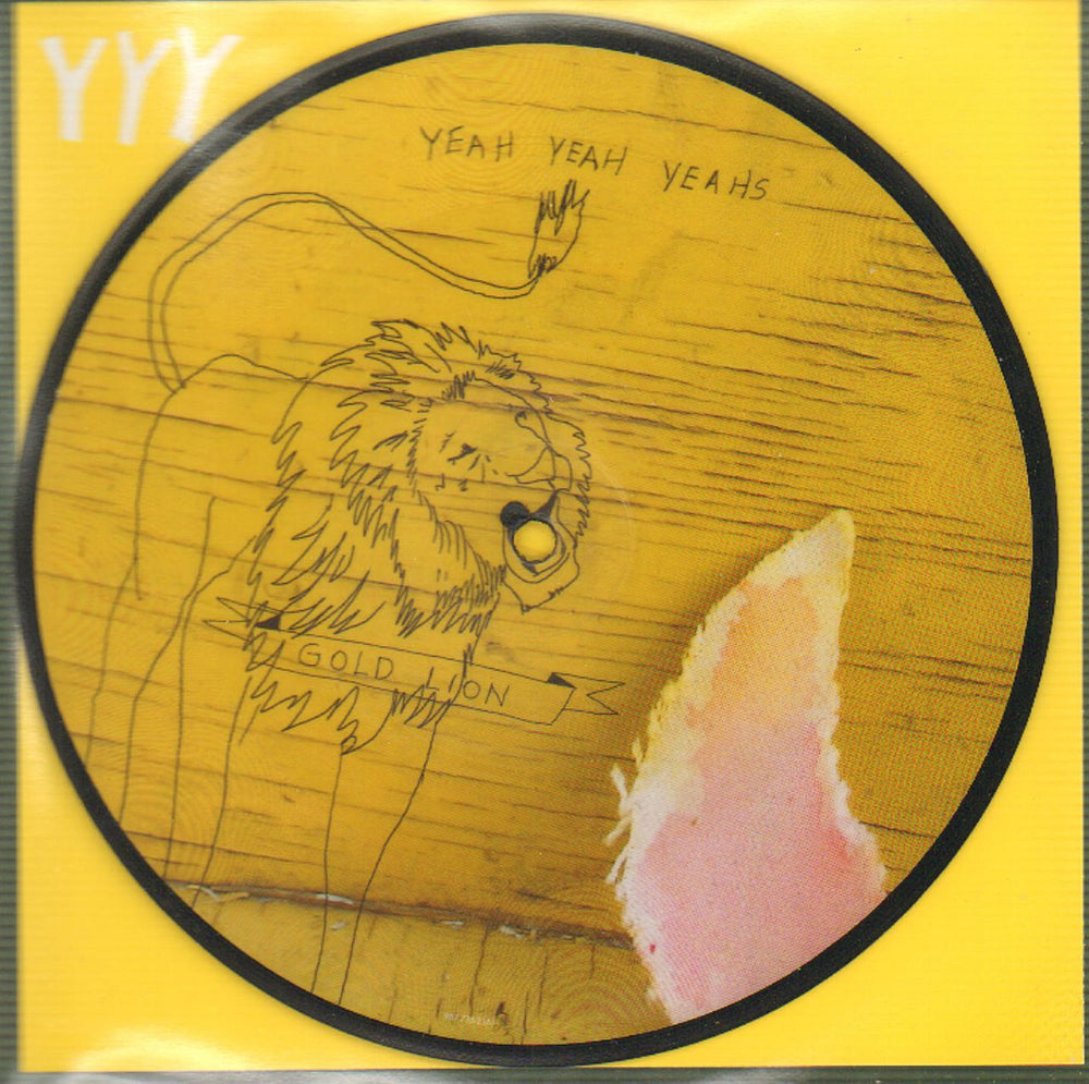 Yeah Yeah Yeahs Gold Lion UK 7" vinyl picture disc (7 inch picture disc single) 9877352