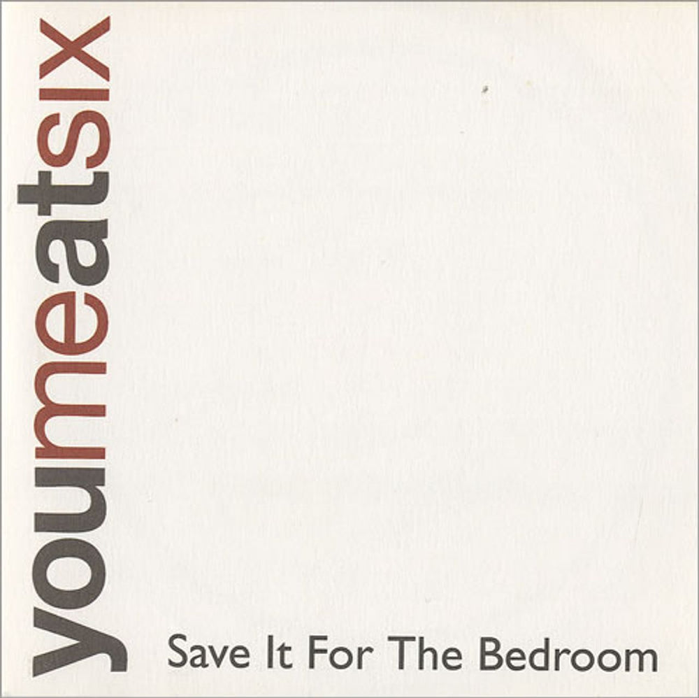 You Me At Six Save It For The Bedroom UK Promo CD single (CD5 / 5") SLAMD006CDP