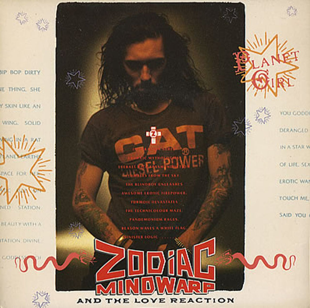 Zodiac Mindwarp Planet Girl UK 7" vinyl single (7 inch record / 45) ZOD3